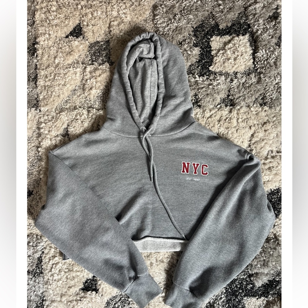 NYC Cropped Hoodie